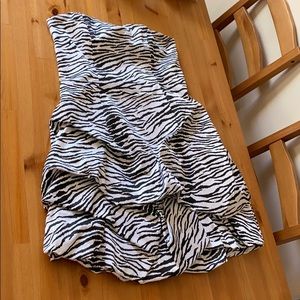 Zebra striped dress